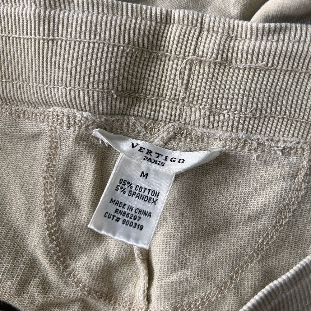 Vertigo woman’s sweatpants size medium with embroidery detail